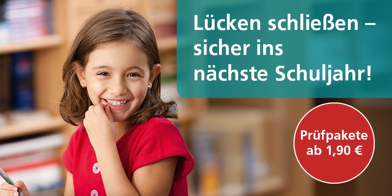 Bild Das Übungsheft für die Ferien. Prüfpakete ab 1,90 Euro.